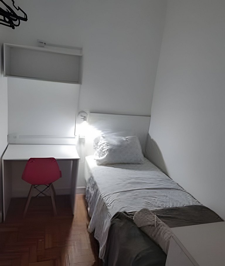 Quarto Individual na Augusta px Av Paulista e Frei Caneca